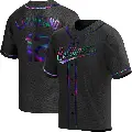 Men's No.12 Ramon Laureano Baltimore Orioles Black Replica Holographic Alternate Jersey