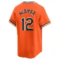 Men's No.12 Roberto Alomar Baltimore Orioles Orange Limited Cooperstown Collection Jersey