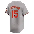 Men's No.15 Davey Johnson Baltimore Orioles Gray Limited Road Jersey