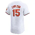 Men's No.15 Dylan Carlson Baltimore Orioles White Elite Home Jersey