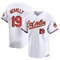 Men's No.19 Dave Mcnally Baltimore Orioles White Limited Home Jersey