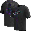 Men's No.19 Fred Lynn Baltimore Orioles Black Replica Holographic Alternate Jersey