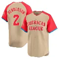 Men's No.2 Gunnar Henderson Baltimore Orioles Cream Limited American League 2024 All-Star Game Jersey