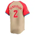 Men's No.2 Gunnar Henderson Baltimore Orioles Cream Limited American League 2024 All-Star Game Jersey