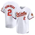 Men's No.2 Gunnar Henderson Baltimore Orioles White Limited Home Jersey