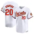 Men's No.20 Frank Robinson Baltimore Orioles White Limited Home Jersey