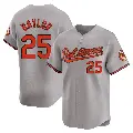 Men's No.25 Don Baylor Baltimore Orioles Gray Limited Road Jersey
