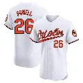 Men's No.26 Boog Powell Baltimore Orioles White Elite Home Jersey