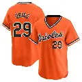Men's No.29 Ramon Urias Baltimore Orioles Orange Limited Cooperstown Collection Jersey