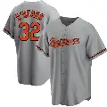 Men's No.32 Ryan O'Hearn Baltimore Orioles Gray Replica Road Jersey