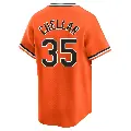 Men's No.35 Mike Cuellar Baltimore Orioles Orange Limited Cooperstown Collection Jersey