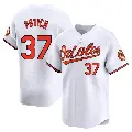 Men's No.37 Cade Povich Baltimore Orioles White Limited Home Jersey