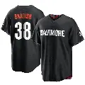 Men's No.38 Kyle Bradish Baltimore Orioles Black Replica 2023 City Connect Jersey