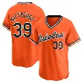Men's No.39 Andrew Kittredge Baltimore Orioles Orange Limited Cooperstown Collection Jersey
