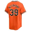 Men's No.39 Andrew Kittredge Baltimore Orioles Orange Limited Cooperstown Collection Jersey