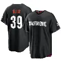 Men's No.39 Chris Ellis Baltimore Orioles Black Replica 2023 City Connect Jersey
