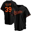 Men's No.39 Chris Ellis Baltimore Orioles Black Replica Alternate Jersey