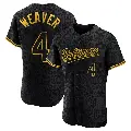 Men's No.4 Earl Weaver Baltimore Orioles Black Authentic Snake Skin City Jersey