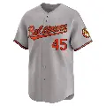 Men's No.45 Mark Trumbo Baltimore Orioles Gray Limited Road Jersey