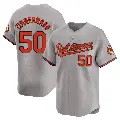 Men's No.50 Bruce Zimmermann Baltimore Orioles Gray Limited Road Jersey