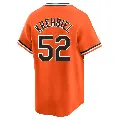Men's No.52 Joey Krehbiel Baltimore Orioles Orange Limited Cooperstown Collection Jersey