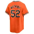 Men's No.52 Spenser Watkins Baltimore Orioles Orange Limited Cooperstown Collection Jersey