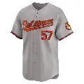 Men's No.57 Kade Strowd Baltimore Orioles Gray Limited Road Jersey