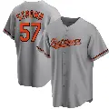 Men's No.57 Kade Strowd Baltimore Orioles Gray Replica Road Jersey