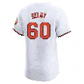Men's No.60 Colin Selby Baltimore Orioles White Elite Home Jersey