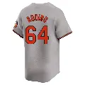 Men's No.64 Jayson Aquino Baltimore Orioles Gray Limited Road Jersey