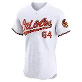 Men's No.64 Jayson Aquino Baltimore Orioles White Elite Home Jersey