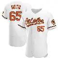 Men's No.65 Gregory Soto Baltimore Orioles White Authentic Home Jersey