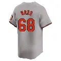 Men's No.68 Thaddeus Ward Baltimore Orioles Gray Limited Road Jersey
