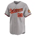 Men's No.68 Tyler Wells Baltimore Orioles Gray Limited Road Jersey