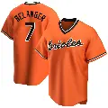 Men's No.7 Mark Belanger Baltimore Orioles Orange Replica Alternate Cooperstown Collection Jersey
