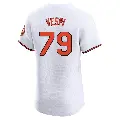 Men's No.79 Nick Vespi Baltimore Orioles White Elite Home Jersey