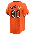 Men's No.80 Noah Denoyer Baltimore Orioles Orange Limited Cooperstown Collection Jersey