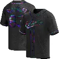 Men's No.83 Elvin Rodriguez Baltimore Orioles Black Replica Holographic Alternate Jersey