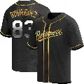 Men's No.83 Elvin Rodriguez Baltimore Orioles Gold Replica Black en Alternate Jersey