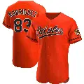 Men's No.83 Elvin Rodriguez Baltimore Orioles Orange Authentic Alternate Jersey