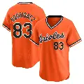 Men's No.83 Elvin Rodriguez Baltimore Orioles Orange Limited Cooperstown Collection Jersey