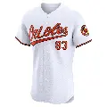 Men's No.83 Elvin Rodriguez Baltimore Orioles White Elite Home Jersey