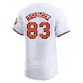 Men's No.83 Elvin Rodriguez Baltimore Orioles White Elite Home Jersey