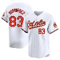 Men's No.83 Elvin Rodriguez Baltimore Orioles White Limited Home Jersey