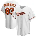Men's No.83 Elvin Rodriguez Baltimore Orioles White Replica Home Jersey