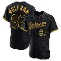 Men's No.86 Grant Wolfram Baltimore Orioles Black Authentic Snake Skin City Jersey