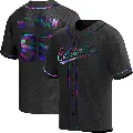 Men's No.86 Grant Wolfram Baltimore Orioles Black Replica Holographic Alternate Jersey