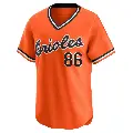 Men's No.86 Grant Wolfram Baltimore Orioles Orange Limited Cooperstown Collection Jersey