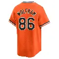 Men's No.86 Grant Wolfram Baltimore Orioles Orange Limited Cooperstown Collection Jersey