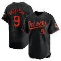 Men's No.9 Brady Anderson Baltimore Orioles Black Limited Alternate Jersey
